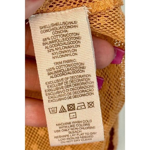 NWOT Free People Roses are Red Embroidered Lace Up Yoke Sheer Peasant Top S - Picture 7 of 11